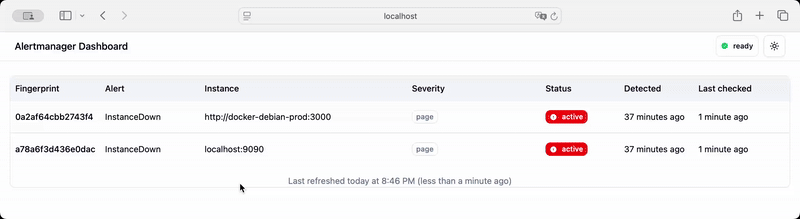 Alert dashboard for Prometheus Alertmanager using SvelteKit and shadcn.
