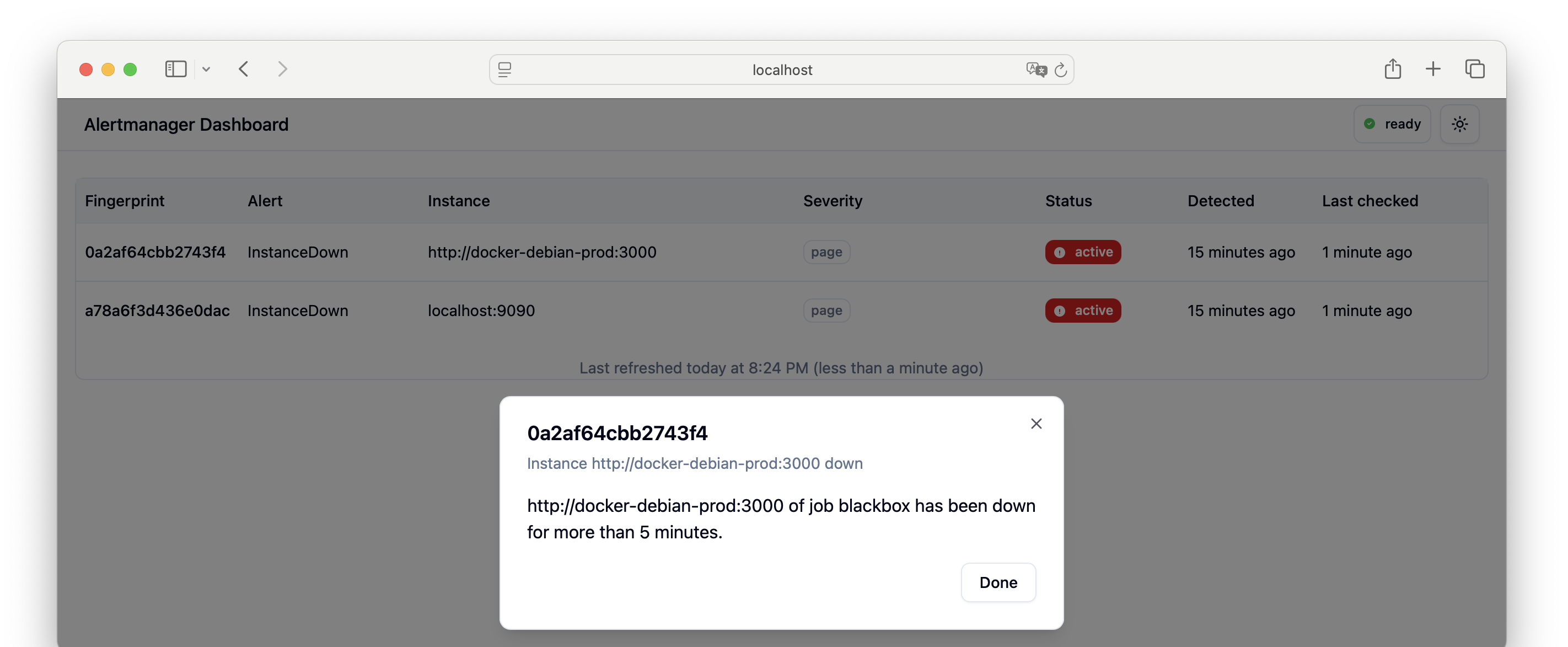 Alert dashboard for Prometheus Alertmanager using SvelteKit and shadcn.